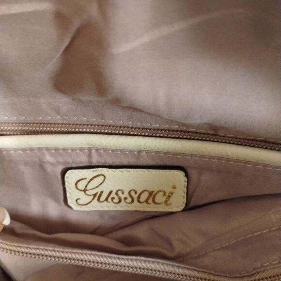 GUSSACI LEATHER LARGE BAG NWT - Picture 3 of 7